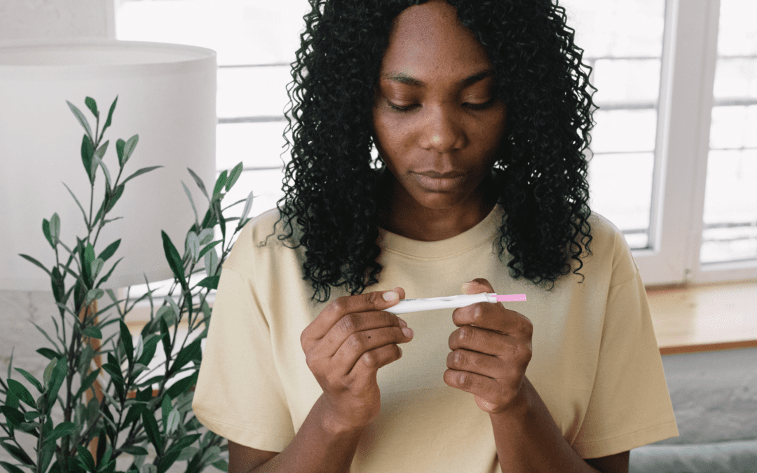 Woman wondering how pregnancy tests work
