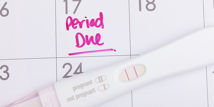 Woman learning if you can get pregnant on your period