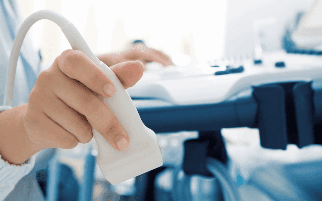 nurse performing ultrasound